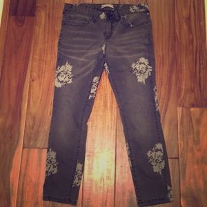 Free People Ankle Print Jeans